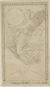 The Angel of the Ninth Sphere, eller Primum Mobile, plate 49 fra Planets and Spheres