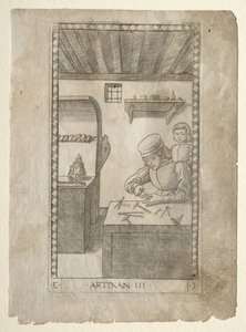 The Artisan from the Tarocchi, serie E: Conditions of Man, #3, før 1467.
