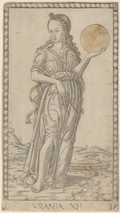 Urania av Master of the E-Series Tarocchi