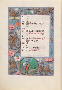 Hours of Queen Isabella the Catholic, Queen of Spain: Fol. 12v, november, ca. 1500.