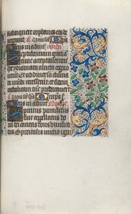 Timebok Bruk av Rouen: fol. 101r, ca. 1470. av Master of the Geneva Latini