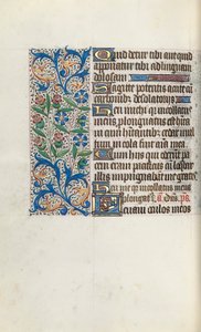 Timebok Bruk av Rouen: fol. 104v, ca. 1470. av Master of the Geneva Latini