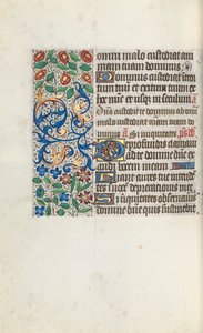 Timebok Bruk av Rouen: fol. 105v, ca. 1470. av Master of the Geneva Latini