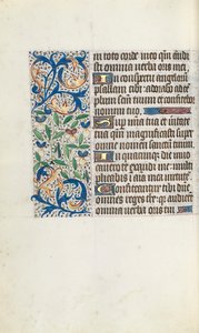 Timebok Bruk av Rouen: fol. 106r, ca. 1470. av Master of the Geneva Latini