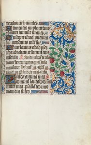 Timebok Bruk av Rouen: fol. 108r, ca. 1470. av Master of the Geneva Latini