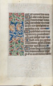 Timebok Bruk av Rouen: fol. 110v, ca. 1470. av Master of the Geneva Latini