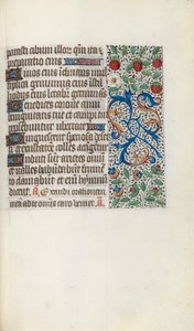 Timebok Bruk av Rouen: fol. 137r, ca. 1470. av Master of the Geneva Latini