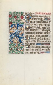 Timebok Bruk av Rouen: fol. 137v, ca. 1470. av Master of the Geneva Latini