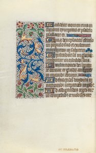 Timebok Bruk av Rouen: fol. 142v, ca. 1470. av Master of the Geneva Latini