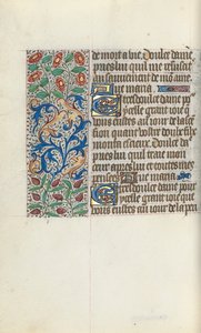 Timebok Bruk av Rouen: fol. 150v, ca. 1470. av Master of the Geneva Latini