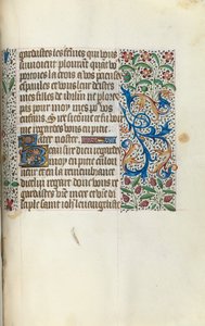 Timebok Bruk av Rouen: fol. 154a, ca. 1470. av Master of the Geneva Latini