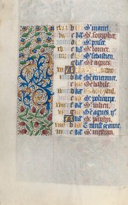 Timebok Bruk av Rouen: fol. 1v, c. 1470.