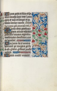 Timebok Bruk av Rouen: fol. 30r, c. 1470. av Master of the Geneva Latini