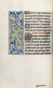 Timebok Bruk av Rouen: fol. 35v, c. 1470. av Master of the Geneva Latini