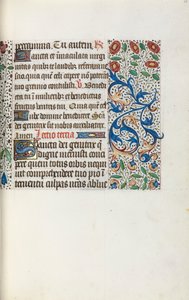 Timebok Bruk av Rouen: fol. 36r, c. 1470. av Master of the Geneva Latini