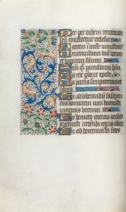 Timebok Bruk av Rouen: fol. 37v, ca. 1470. av Master of the Geneva Latini