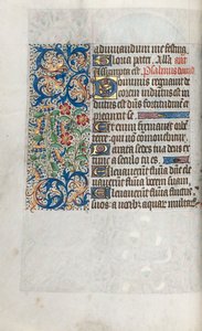 Timebok Bruk av Rouen: fol. 39b, c. 1470. av Master of the Geneva Latini