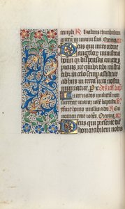 Timebok Bruk av Rouen: fol. 50v, ca. 1470. av Master of the Geneva Latini