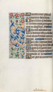 Timebok Bruk av Rouen: fol. 62v, ca. 1470. av Master of the Geneva Latini