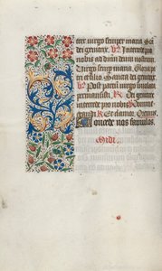 Timebok Bruk av Rouen: fol. 63v, ca. 1470. av Master of the Geneva Latini