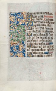 Timebok Bruk av Rouen: fol. 64v, ca. 1470. av Master of the Geneva Latini