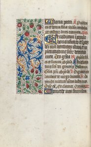 Timebok Bruk av Rouen: fol. 69v, ca. 1470. av Master of the Geneva Latini