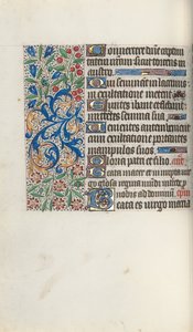 Timebok Bruk av Rouen: fol. 72v, ca. 1470. av Master of the Geneva Latini