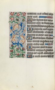 Timebok Bruk av Rouen: fol. 83v, ca. 1470. av Master of the Geneva Latini