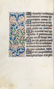 Timebok Bruk av Rouen: fol. 85v, ca. 1470. av Master of the Geneva Latini