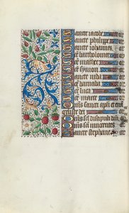 Timebok Bruk av Rouen: fol. 93v, c. 1470. av Master of the Geneva Latini