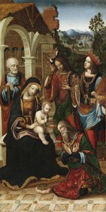 The Adoration of the Magi, ca. 1503-10 (olje på panel) av Master of the Glasgow Adoration