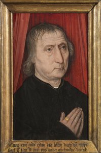 Portrett av Jan de Mol, ca. 1485 (olje på panel) av Master of the Guild of Saint George at Malines