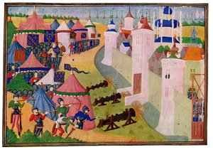 Angrepet på den sterke byen Afrique, 1400-tallet.