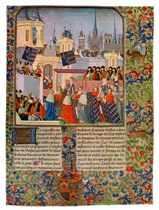Dronning Isabellas inntog i Paris, ca 1385 1400-tallet.