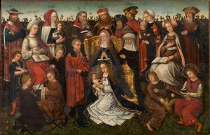 The Family of St. Anne, ca. 1500-10 (olje på panel) av Master of the Holy Family of St. Anne
