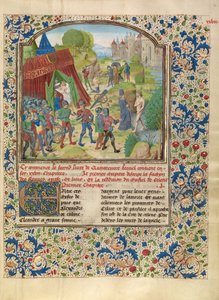Alexanders sykdom ved Cydnus-elven og Sisinnes død av Master of the Jardin de vertueuse consolation and assistant