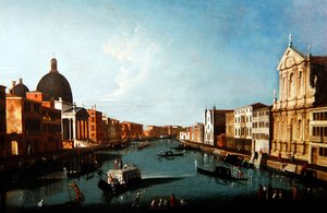 En venetiansk kanalscene av Master of the Langmatt Foundation Views