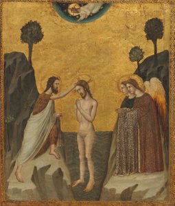 The Baptism of Christ, ca. 1330/1340 (tempera på panel) av Master of the Life of Saint John the Baptist