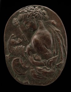 En Bacchante, sent på 1400- eller begynnelsen av 1500-tallet. av Master of the Martelli Mirror