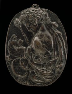 En Bacchante, sent på 1400- eller begynnelsen av 1500-tallet. av Master of the Martelli Mirror