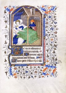 Fødsel, ca. 1430-1440 av Master of the Munich Golden Legend