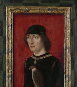 Portrett av Engelbert II, greve av Nassau Portrett av Engelbert II, greve av Nassau, herre av Breda. Regent over hele Nederland i navnet til Philips the Fair av Master of the Portraits of Princes