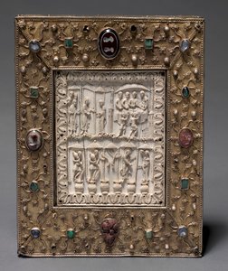 Bokformet relikvieskrin, ca. 1000. av Master of the Registrum Gregorii
