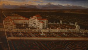 Palace og hager i Venaria Reale av Master of the Residenze Sabaude