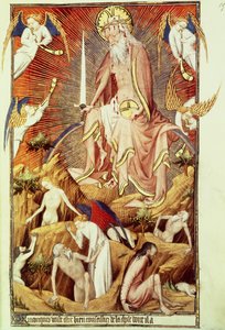 Ms Lat. 9471 f.194 The Last Judgement, fra Grandes Heures de Rohan, c.1418-25 (se også 121172)