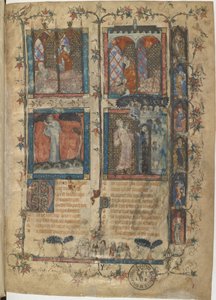 Miniatyr fra et manuskript av Roman de la Rose av Guillaume de Lorris og Jean de Meun, 1353 av Master of the Rose novels