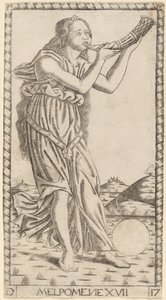 Melpomene av Master of the S Series Tarocchi
