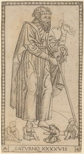 Saturno (Saturn) av Master of the S Series Tarocchi