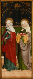 Saint Elizabeth av Ungarn og Saint Margaret, ca 1485-1490. av Master of the Sacristy of Kaufbeuren