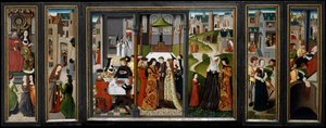Sankt Godelieves liv og mirakler. av Master of the Saint Godelieve Legend